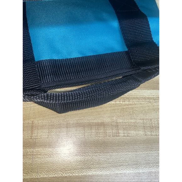 New Makita Tote BAG Contractor Tool Bag Teal Black Double Handle Zipper Top - Picture 8 of 9
